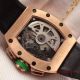 2017 Copy Richard Mille RM011 Chronograph Watch Rose Gold Case Black rubber (4)_th.jpg
